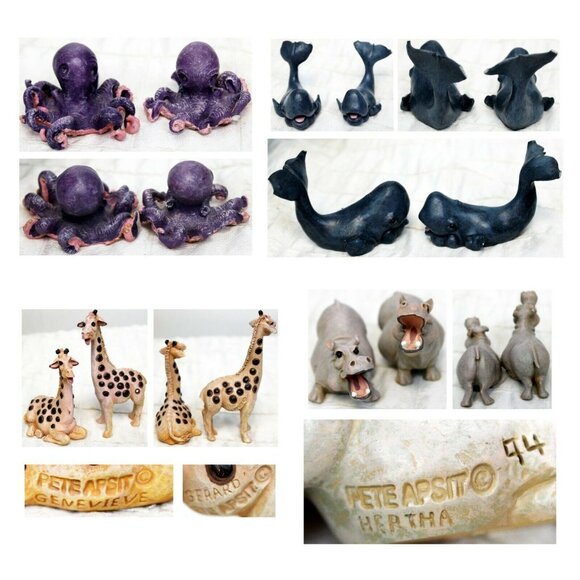 Holy Heard Pete Apsit Noah's Ark Figurine Set Home Decor 27 Animal Figures - Picture 8 of 12